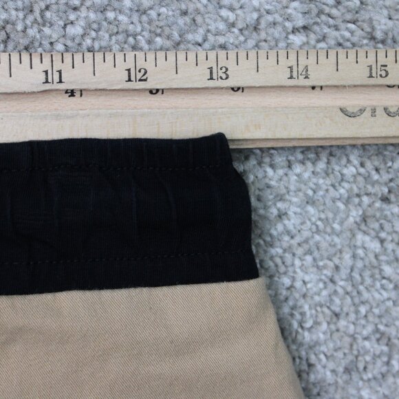 MNML Jogger Pants Mens Medium Beige Drawstring Cotton Stretch Straight Leg - Picture 8 of 11